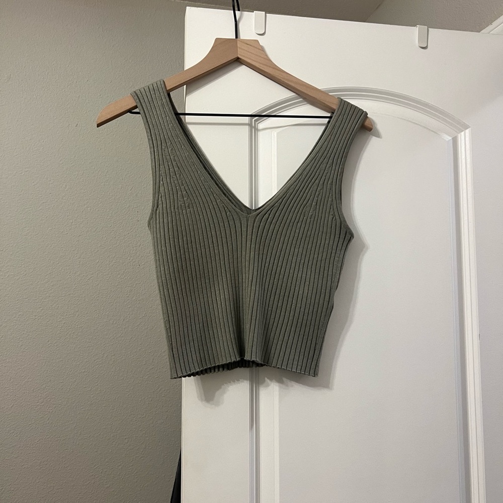 Cropped sweater tank from Madewell